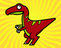 Dibuix de Velociraptors per pintar