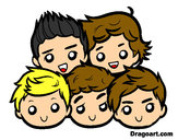 Dibuix One Direction 2 pintat per auryner
