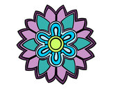 Dibuix Mandala amb forma de flor Weiss pintat per Monicabare