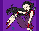 Dibuix Princesa ninja pintat per superrita