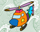 Dibuix Helicòpter amb una estrella pintat per Quim2010