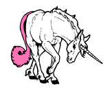 Dibuix Unicorn brau  pintat per janabe