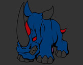 Dibuix Rinoceront II pintat per Perest