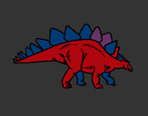 Dibuix Stegosaurus pintat per Perest