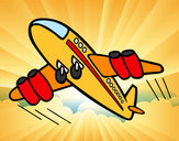 Dibuix Avió ràpid pintat per apc2010