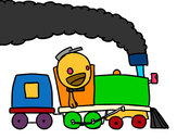Dibuix Tren amb maquinista pintat per apc2010