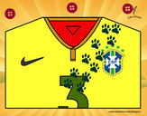Dibuix Samarreta del mundial de futbol 2014 de Brasil pintat per arnaudiegu