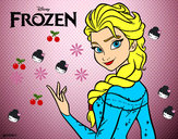 Dibuix Elsa de Frozen pintat per JSDLE