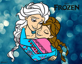 Dibuix Frozen Elsa i Anna pintat per LaiaBonet
