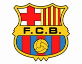 Dibuix Escut del F.C. Barcelona pintat per winnie2010