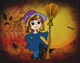 Disfressa bruixa de Halloween 