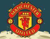 Dibuix Escut de Manchester United FC pintat per arnold