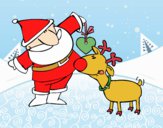 Pare Noel i Rudolf