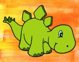 Estegosaurio nadó