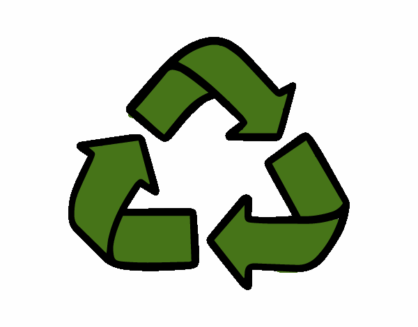 Dibuix de Símbol del reciclatge pintat per Usuari no registrat el dia 10 de  Març del 2016
