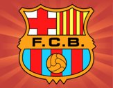 Dibuix Escut del F.C. Barcelona pintat per CAPADELTA
