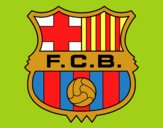 Dibuix Escut del F.C. Barcelona pintat per Ferran
