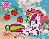 Dibuix Applejack i les seves pomes pintat per IONE