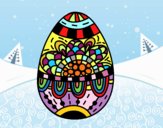 Dibuix Un ou de Pasqua floral pintat per IONE