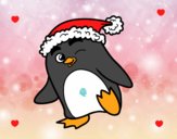 Pingüí amb gorra de Nadal