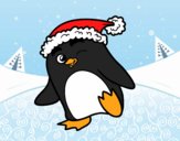 Pingüí amb gorra de Nadal