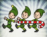 Tres elfs de Nadal