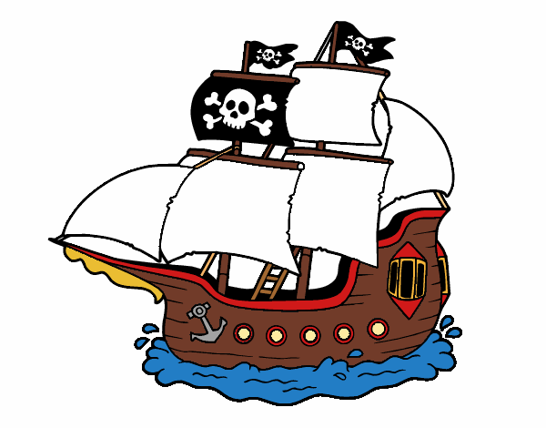 Dibuix de Vaixell pirata pintat per Usuari no registrat el dia 02 ...
