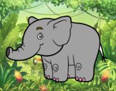 Dibuix Un elefantet pintat per IONE
