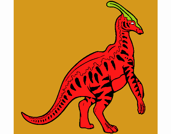 Parasaurolofus amb ratlles 