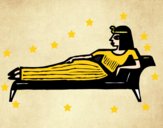 Dibuix Cleopatra tombada pintat per MARIAJUAN