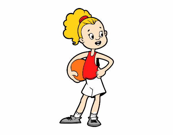 Una jugadora de básquet