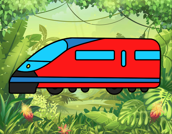 El tren rapit que va per la selva.