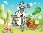Conill buscant ous de Pasqua