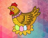 Gallina amb ous de Pasqua