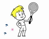 Nen amb raqueta