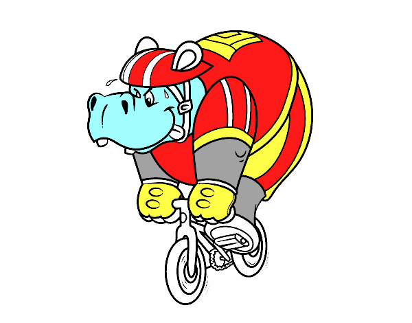 Hipopòtam ciclista