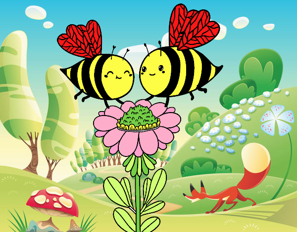 Les abelles a la flor