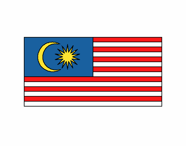 es la bandera de malay.