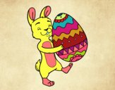 Conillet amb ou de Pasqua enorme
