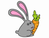 Conill amb una pastanaga